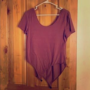 Maroon bodysuit